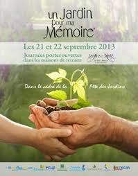 Un jardin pour ma mémoire : une opération nationale Les 21 et 22 septembre 2013