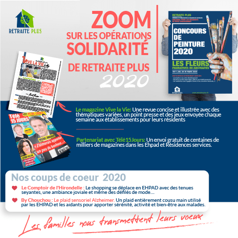 Nos opérations solidarité en 2020