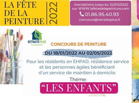 Les inscriptions au grand concours de peinture de Retraite Plus sont ouvertes